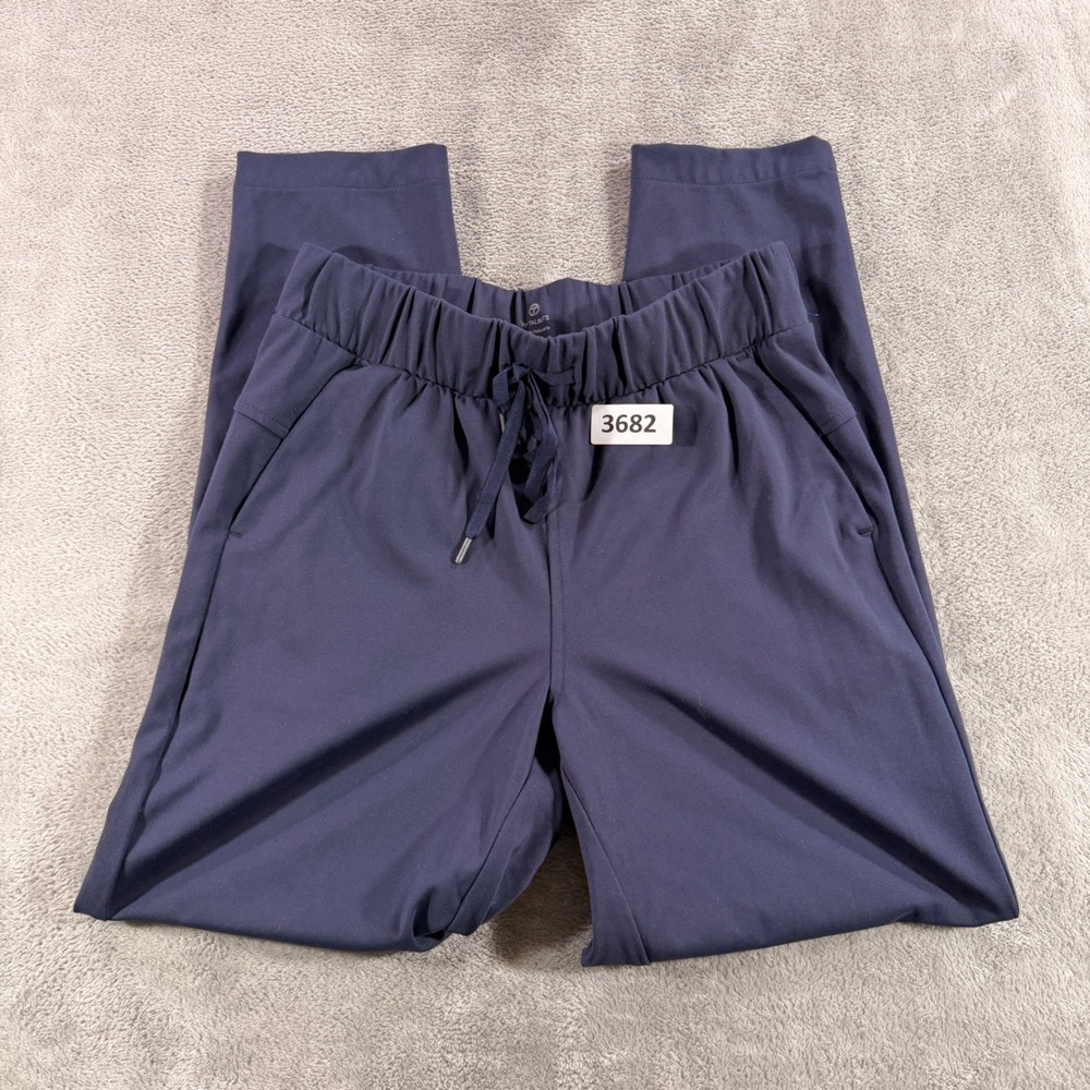 T by Talbots Joggers Women XS Navy Blue Elastic Drawstring Waist Active Pants